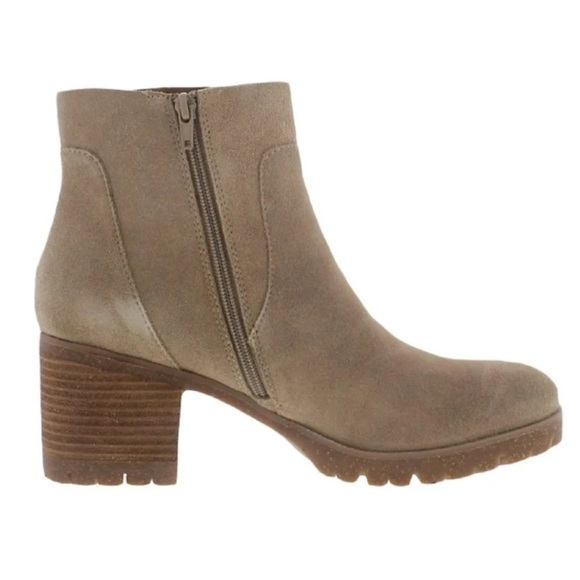 Korks By Kork-Ease Esmerelda Ankle Boots Womens Size 9 Block Heel Nubuck - Picture 1 of 7